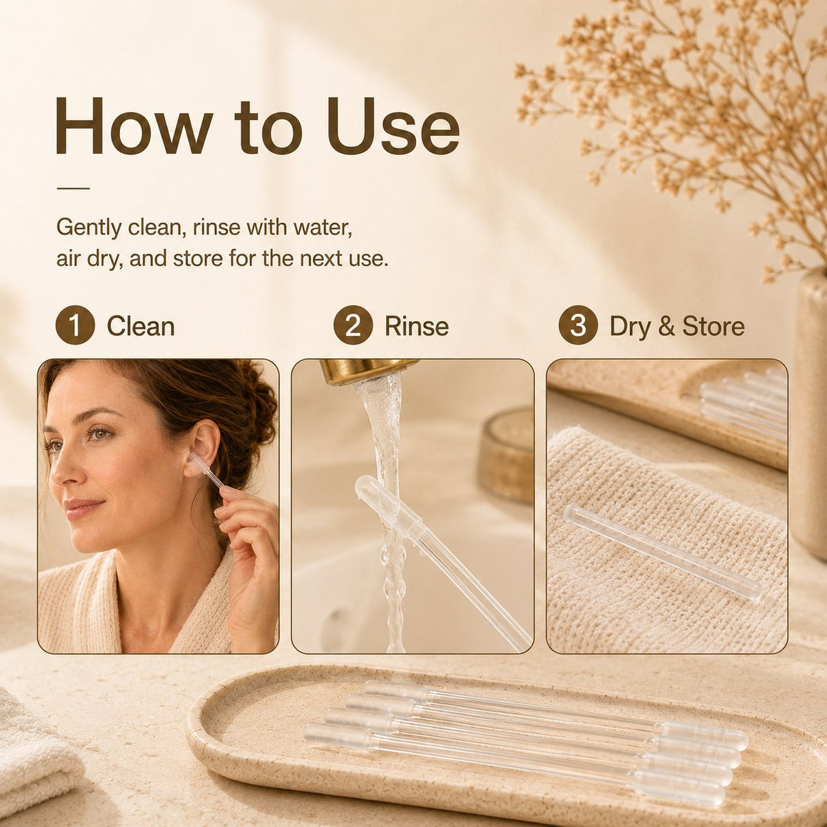 Sticky Earwax Removal Sticks