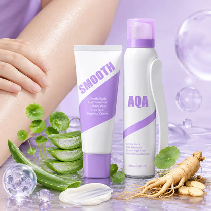 Bikini Hair Removal Cream & Mousse Set – Pain-Free, Gentle & Fast for Sensitive Skin