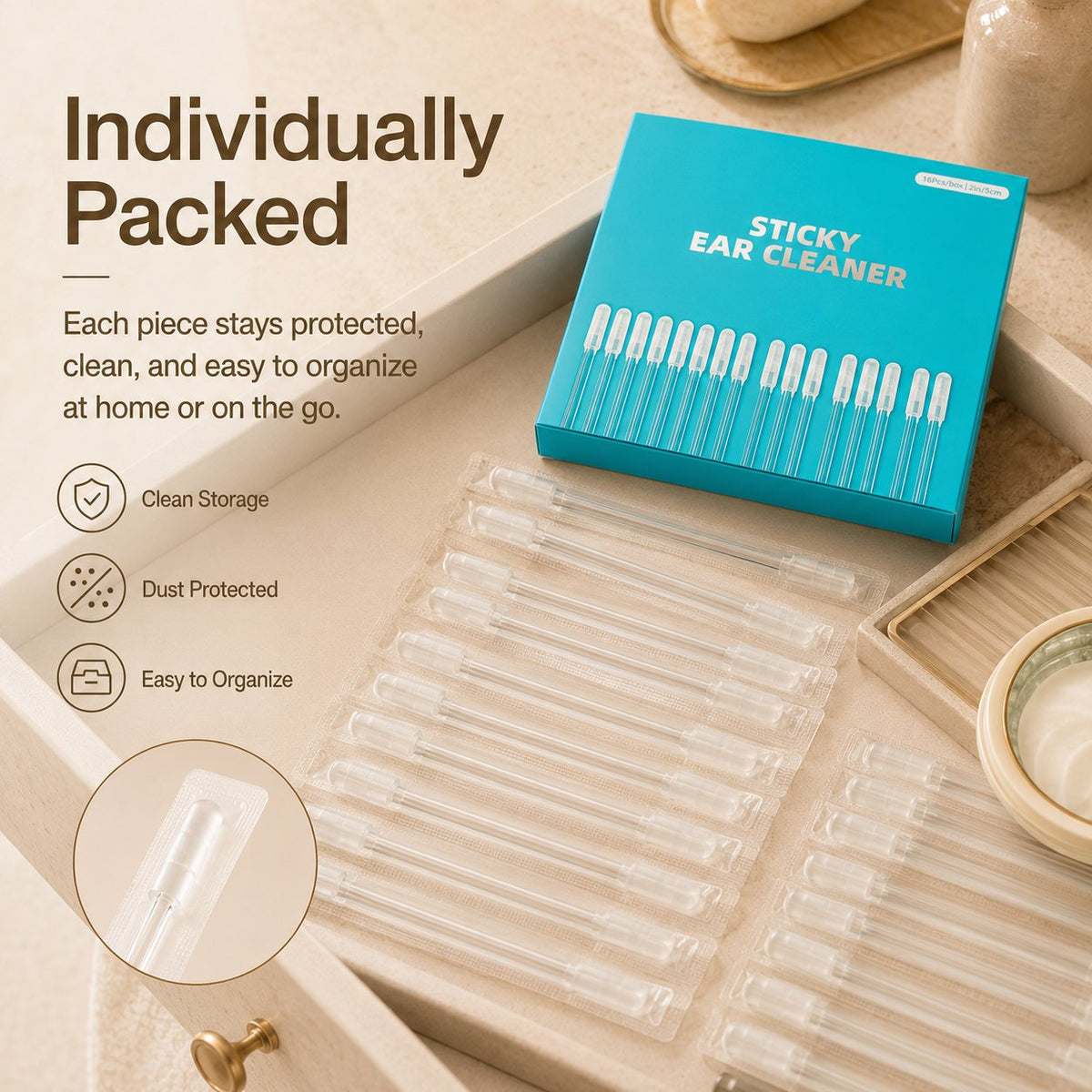 Sticky Earwax Removal Sticks