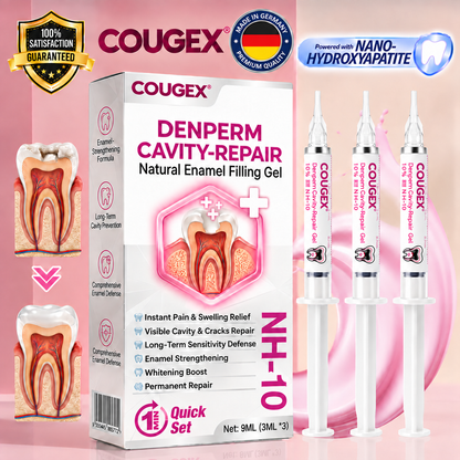 COUGEX®  Cavity-Repair Natural Enamel Filling Gel.