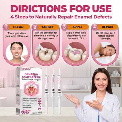 COUGEX®  Cavity-Repair Natural Enamel Filling Gel.