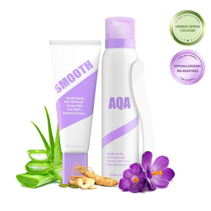Bikini Hair Removal Cream & Mousse Set – Pain-Free, Gentle & Fast for Sensitive Skin