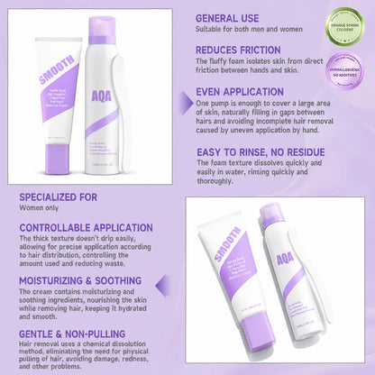 Bikini Hair Removal Cream & Mousse Set – Pain-Free, Gentle & Fast for Sensitive Skin
