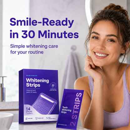 Purple Whitening Strips for a Brighter, Whiter Smile