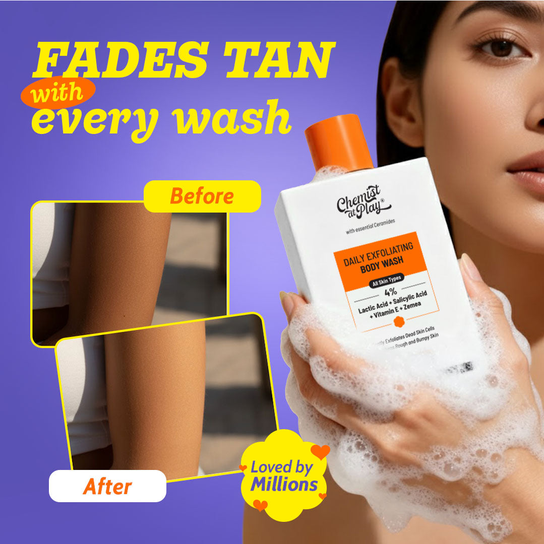 Exfoliating Body Wash with 1% Salicylic Acid & 2% Lactic Acid