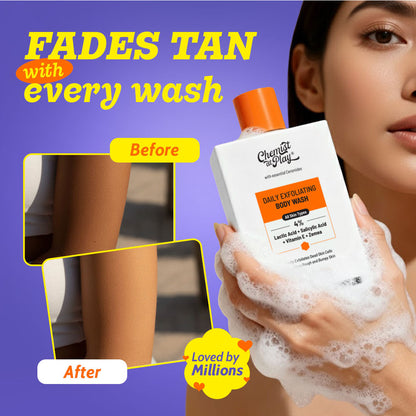 Exfoliating Body Wash with 1% Salicylic Acid & 2% Lactic Acid