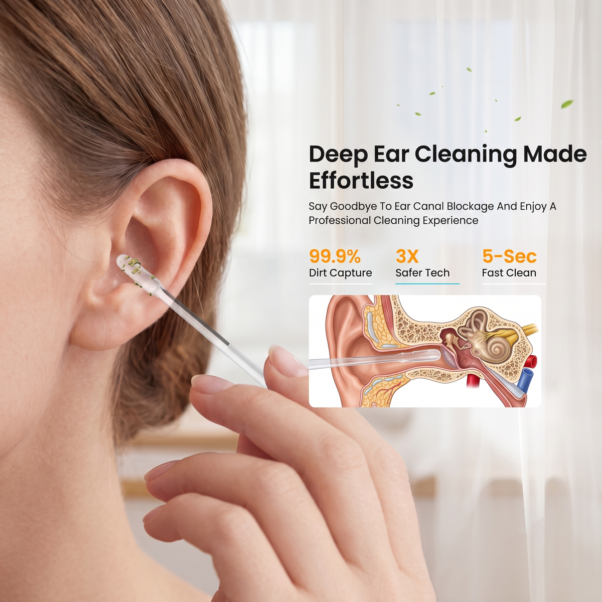 Sticky Earwax Removal Sticks