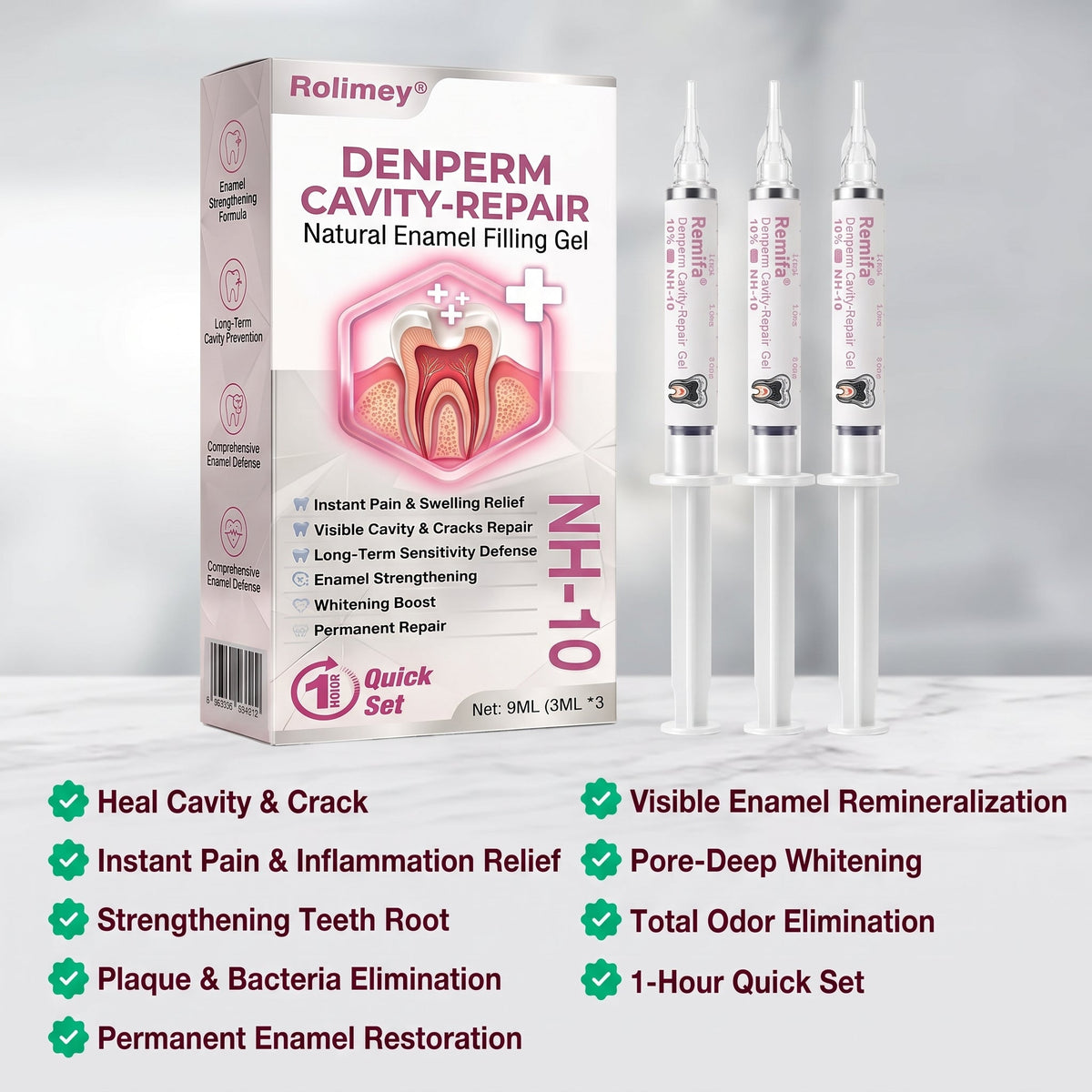 Rolimey®  Cavity-Repair Natural Enamel Filling Gel