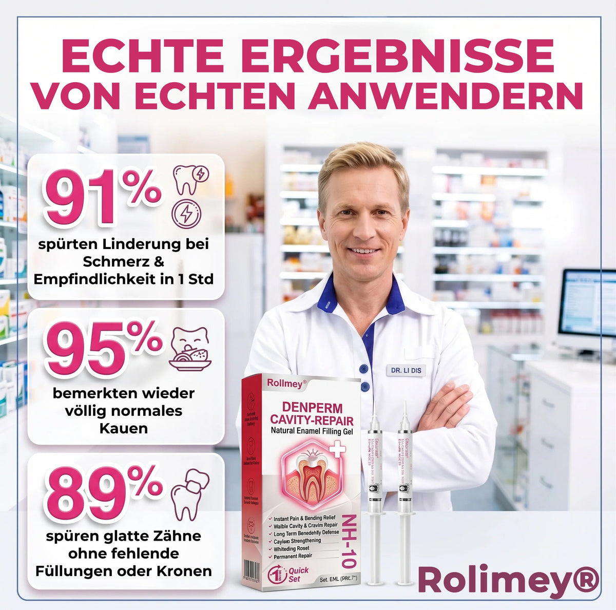 Rolimey®  Cavity-Repair Natural Enamel Filling Gel